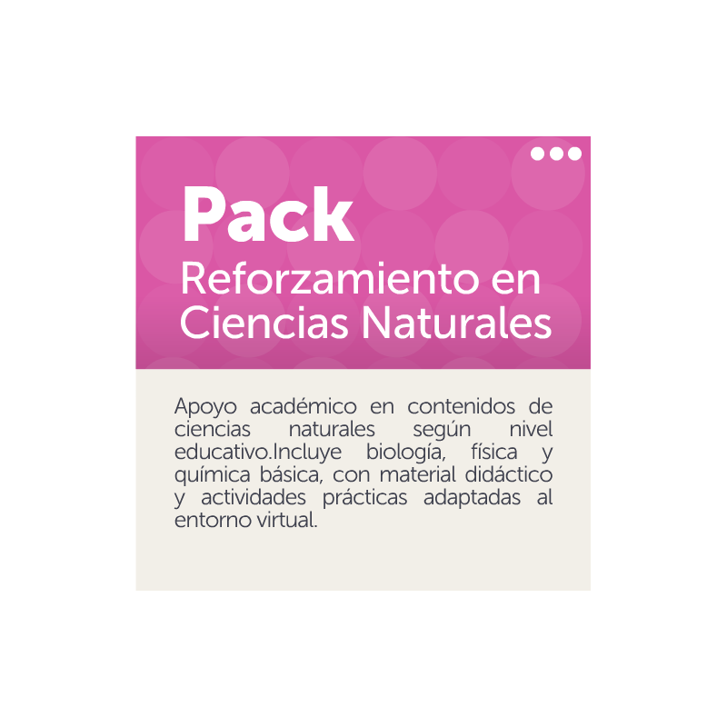 Pack Reforzamiento en Ciencias Naturales