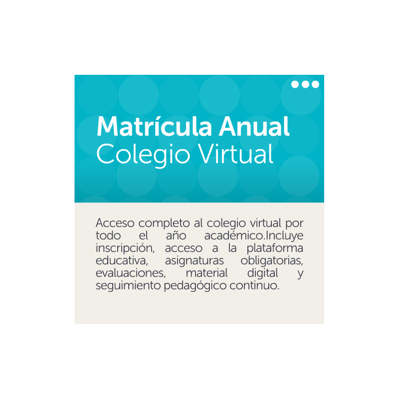 Matricula Anual Colegio Virtual