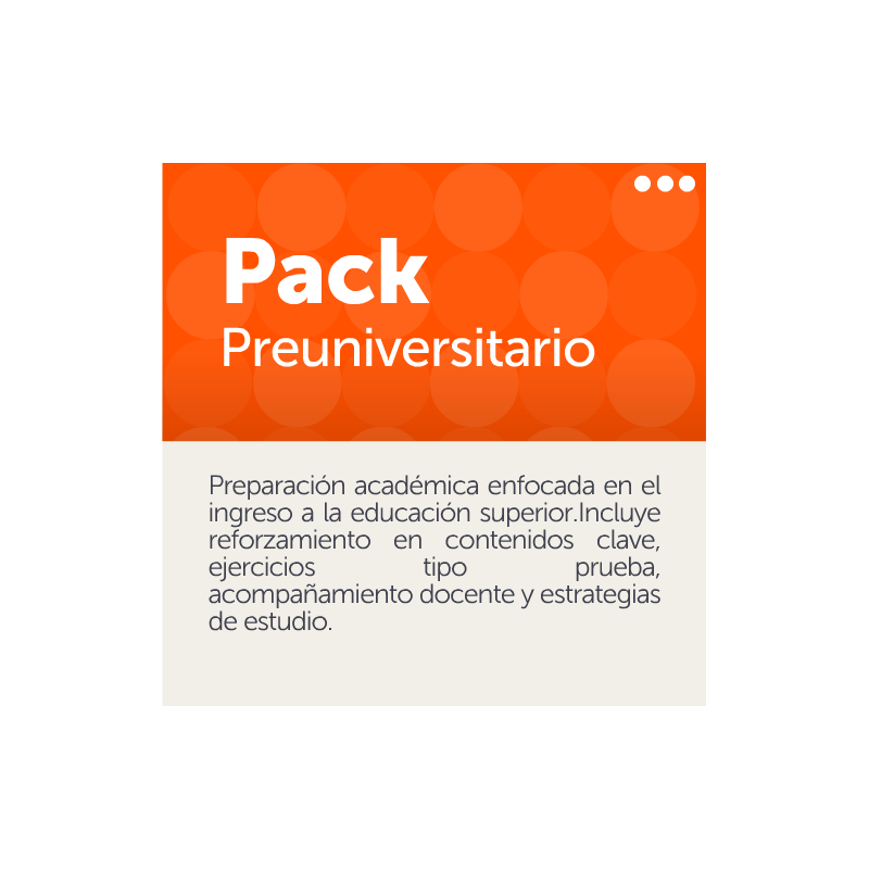 Pack Preuniversitario