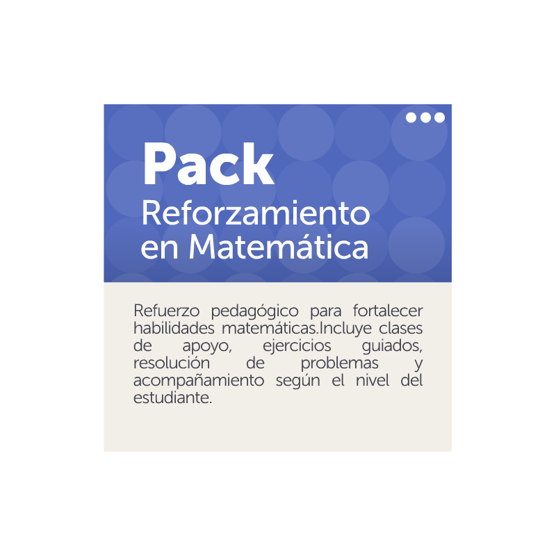 Pack Reforzamiento en Matemáticas